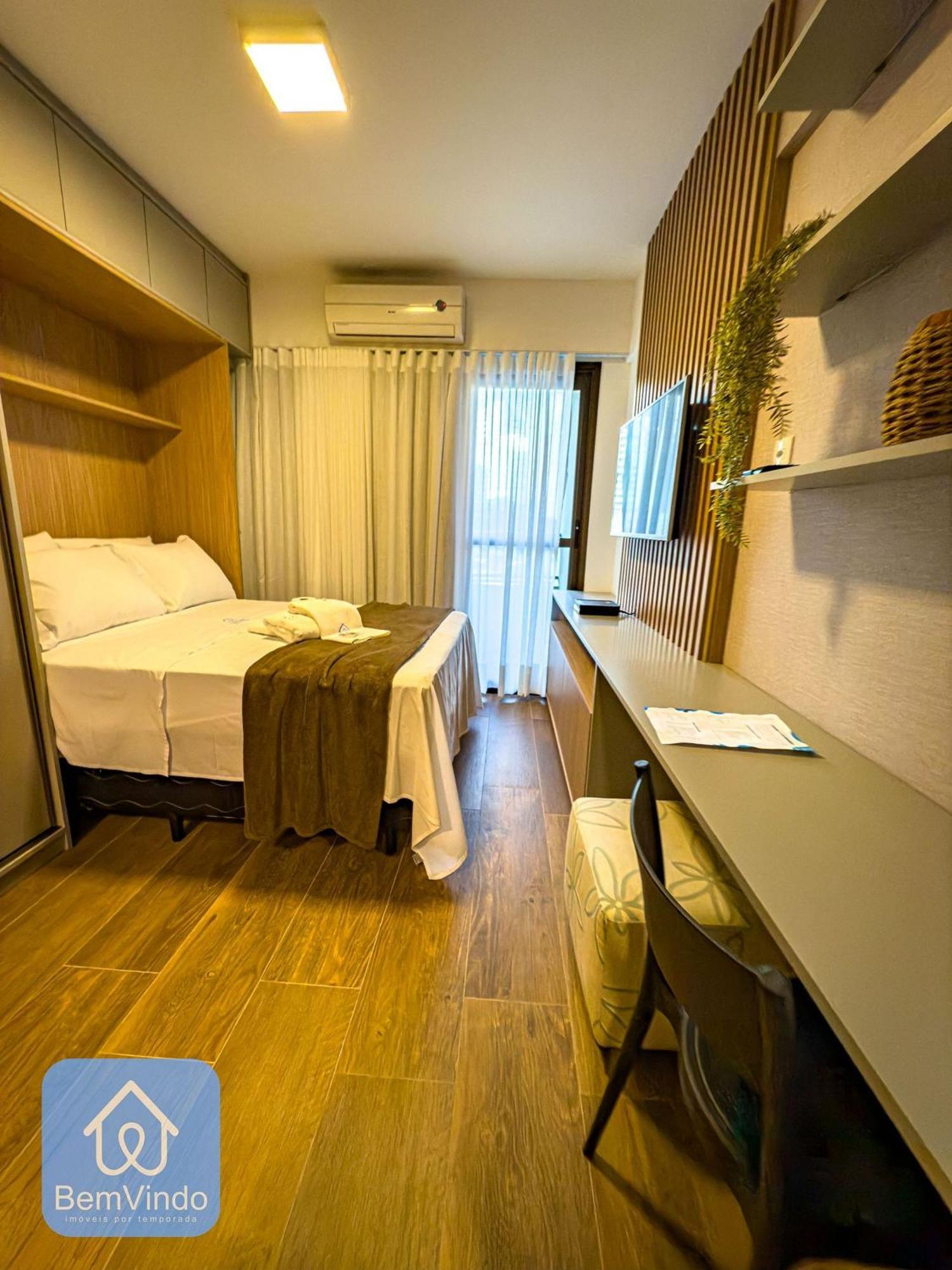 Estudio Organizado E Confortavel No Unico Barra Apartment